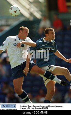 l-r; Andy Thorn, Tranmere Rovers und Duncan Ferguson, Everton Stockfoto