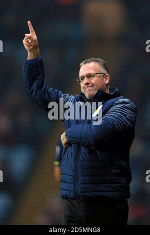 DATEI FOTO: Paul Lambert ist der Manager von Blackburn Rovers geworden. Aston Villa Manager Paul Lambert leitet von der Touchline ... Fußball - Barclays Premier League - Aston Villa V Southampton - Villa Park ... 24-11-2014 ... Birmingham ... Vereinigtes Königreich ... Bildnachweis sollte lauten: Mike Egerton/EMPICS Sport. Eindeutige Referenz-Nr. 21562554 ... Stockfoto