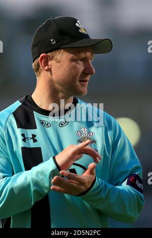 Gareth Batty aus Surrey Stockfoto