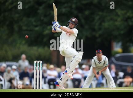 Surrey Zafar Ansari Fledermäuse gegen Warwickshire. Stockfoto