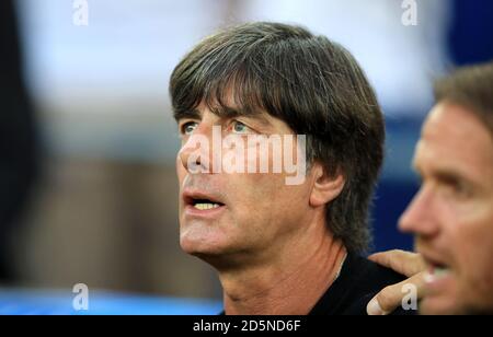 Deutschland-Manager Joachim Low vor dem Spiel. Stockfoto