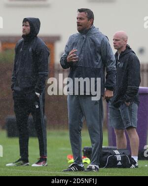 Fulham Manager Slavisa Jokanovic während ihrer Pre-Season freundlich auf Fota Island, Cork, Irland Stockfoto