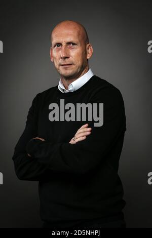 Reading Manager Jaap Stam während der EFL Manager Feature Shoot Stockfoto