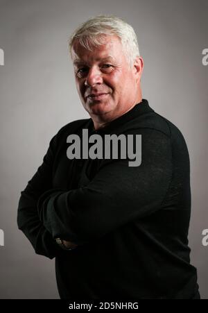 Crawley Town Manager Dermot Drummy während der EFL-Manager-Funktion Schießen Stockfoto