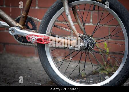 Handgemachtes Minivelo Fahrrad Stockfoto