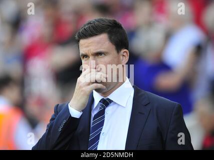 Wigan Athletic Manager Gary Caldwell Stockfoto