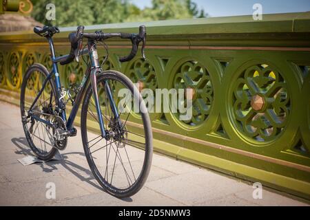 Filet gelötet Stahl Fahrrad Stockfoto