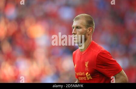 Ragnar Klavan, Liverpool. Stockfoto