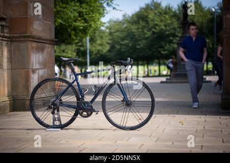 Filet gelötet Stahl Fahrrad Stockfoto