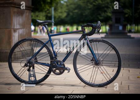 Filet gelötet Stahl Fahrrad Stockfoto