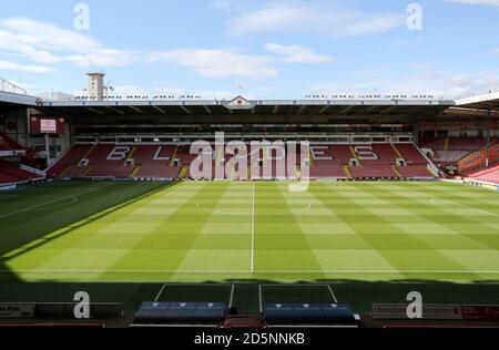 Bramall Lane Football Stadium von Sheffield United Stockfoto