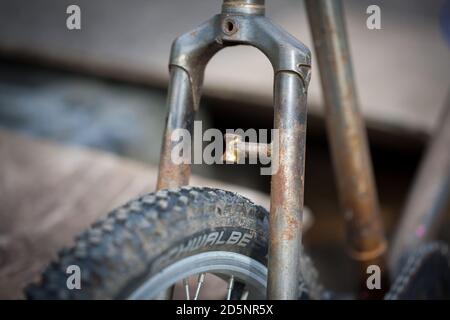 Handgemachtes Minivelo Fahrrad Stockfoto