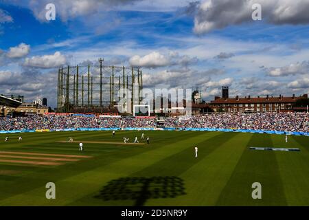 Ein allgemeiner Blick auf das Stück im Kia Oval Als England spielen Pakistan Stockfoto