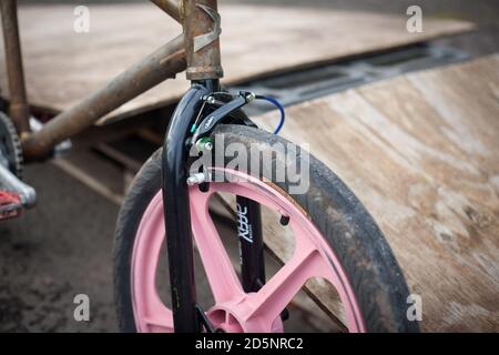 Handgemachtes Minivelo Fahrrad Stockfoto