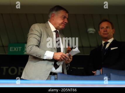 England Manager Sam Allardyce in den Ständen vor kcik off Stockfoto