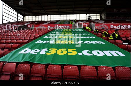 Einen Überblick über die Bet365-Stadion, Heimat von Stoke City Stockfoto