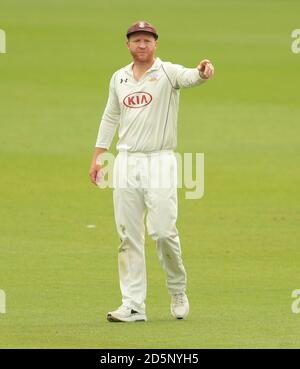 Gareth Batty aus Surrey Stockfoto