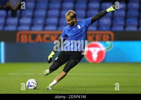 Birmingham City Torwart Adam Legzdins während des Aufwärmphase Stockfoto