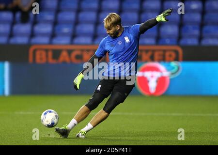 Birmingham City Torwart Adam Legzdins während des Aufwärmphase Stockfoto