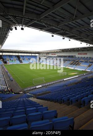 Ein allgemeiner Blick auf die Ricoh Arena vor dem Sky Bet League 1 Spiel zwischen Coventry City und Oldham Athletic. Stockfoto