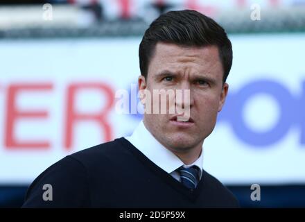 Gary Caldwell, Trainer von Wigan Athletic Stockfoto