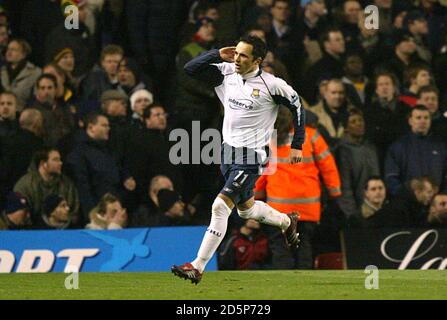 Matthew Etherington von West Ham United feiert sein Ziel Stockfoto