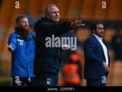 Der Hausmeister Mark Venus von Coventry City Stockfoto