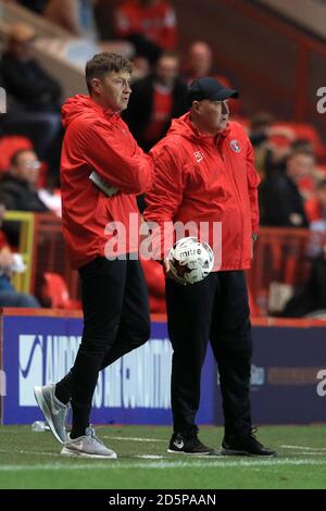 Charlton Athletic Manager Russell Slade Stockfoto