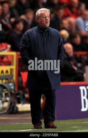 Crawley Town Manager Dermot Drummy Stockfoto