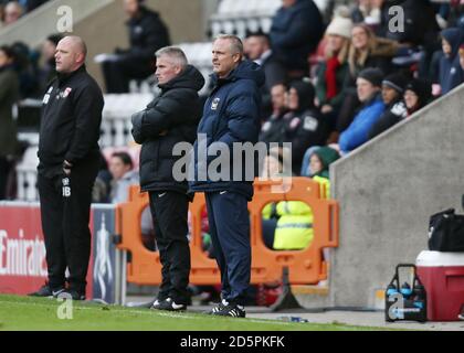 Der Manager von Coventry City, Mark Venus Stockfoto