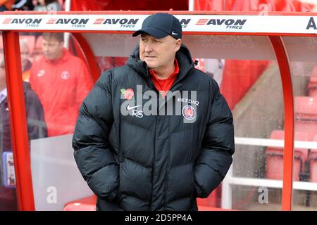 Charlton Athletic Manager Russell Slade Stockfoto