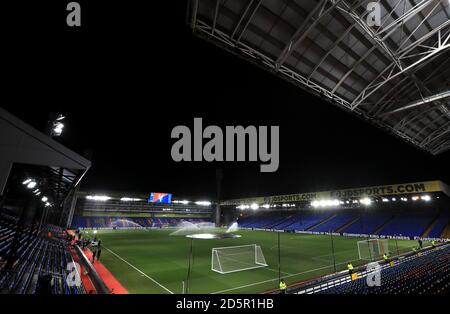 Gesamtansicht des Selhurst Parks vor dem Premier League Spiel Zwischen Crystal Palace und Manchester United Stockfoto