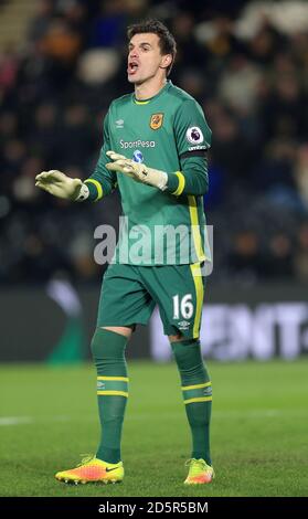 Hull City Torhüter Eldin Jakupovic Stockfoto