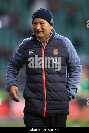 Englands Cheftrainer Eddie Jones Stockfoto