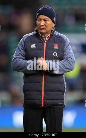 Englands Cheftrainer Eddie Jones Stockfoto