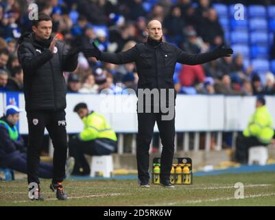 Lesemanager Jaap Stam Gesten auf der Touchline Stockfoto