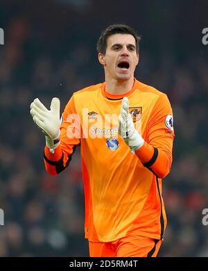 Hull City Torhüter Eldin Jakupovic Stockfoto