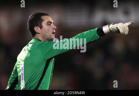 AFC Wimbledon Torwart James Shea Stockfoto