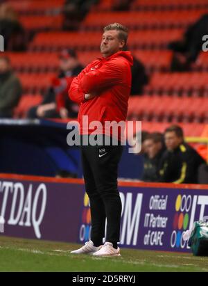 Charlton Athletic Manager Karl Robinson Stockfoto