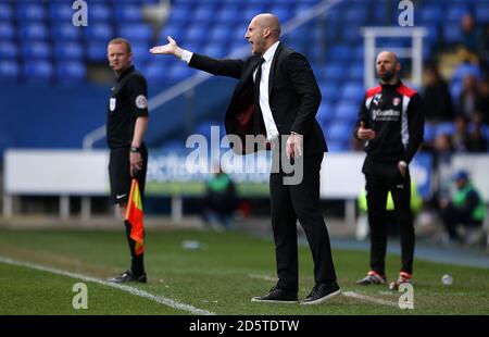 Lesemanager Jaap Stam Gesten auf der Touchline Stockfoto