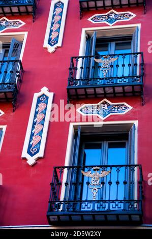 Petite Palace Hotel in Madrid neben der Plaza Mayor. Stockfoto