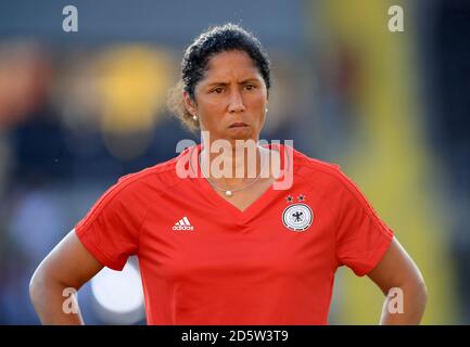 Deutschland-Coach Steffi Jones Stockfoto