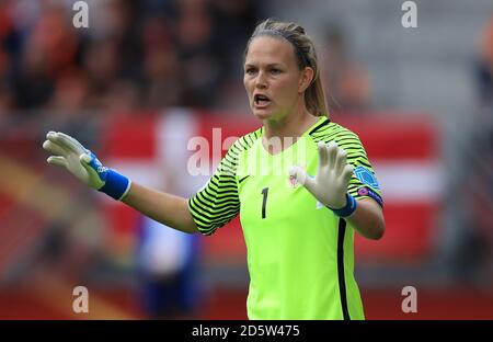 Ingrid Hjelmseth, Torhüterin Norwegens Stockfoto