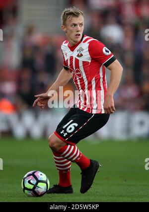 Southampton's James ward-Prowse während des Premier League-Spiels in St. Mary's, Southampton. Stockfoto