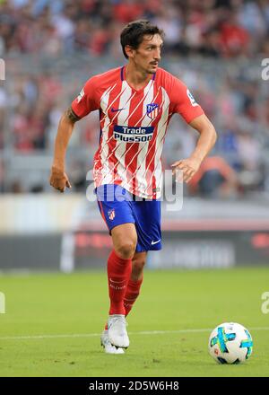 Atletico Madrids Stefan Savic in Aktion während des Spiels Stockfoto