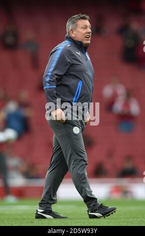 Leicester City Manager Craig Shakespeare vor dem Spiel Stockfoto