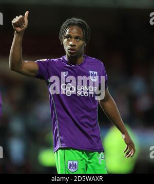 Bobby Reid von Bristol City feiert am Ende der Spiel Stockfoto