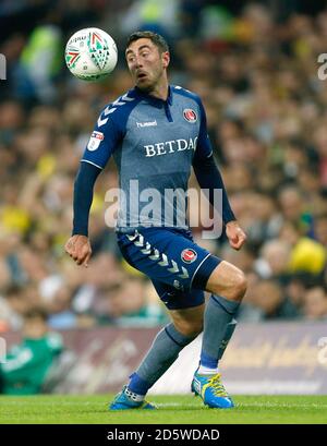 Lee Novak von Charlton Athletic Stockfoto