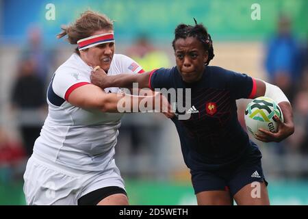 Julie Annery aus Frankreich und Nicole James aus den USA Stockfoto