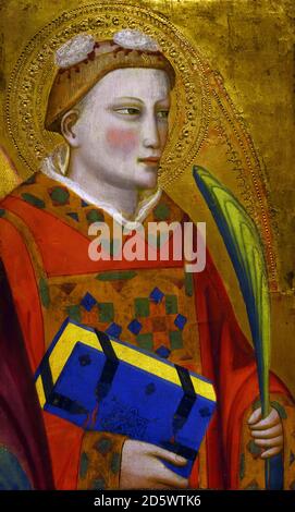 St. Stephen 1365 von Giovanni del Biondo‎ (Er war im Zeitraum 1356-1399 tätig) Florenz Italien Italienisch Stockfoto